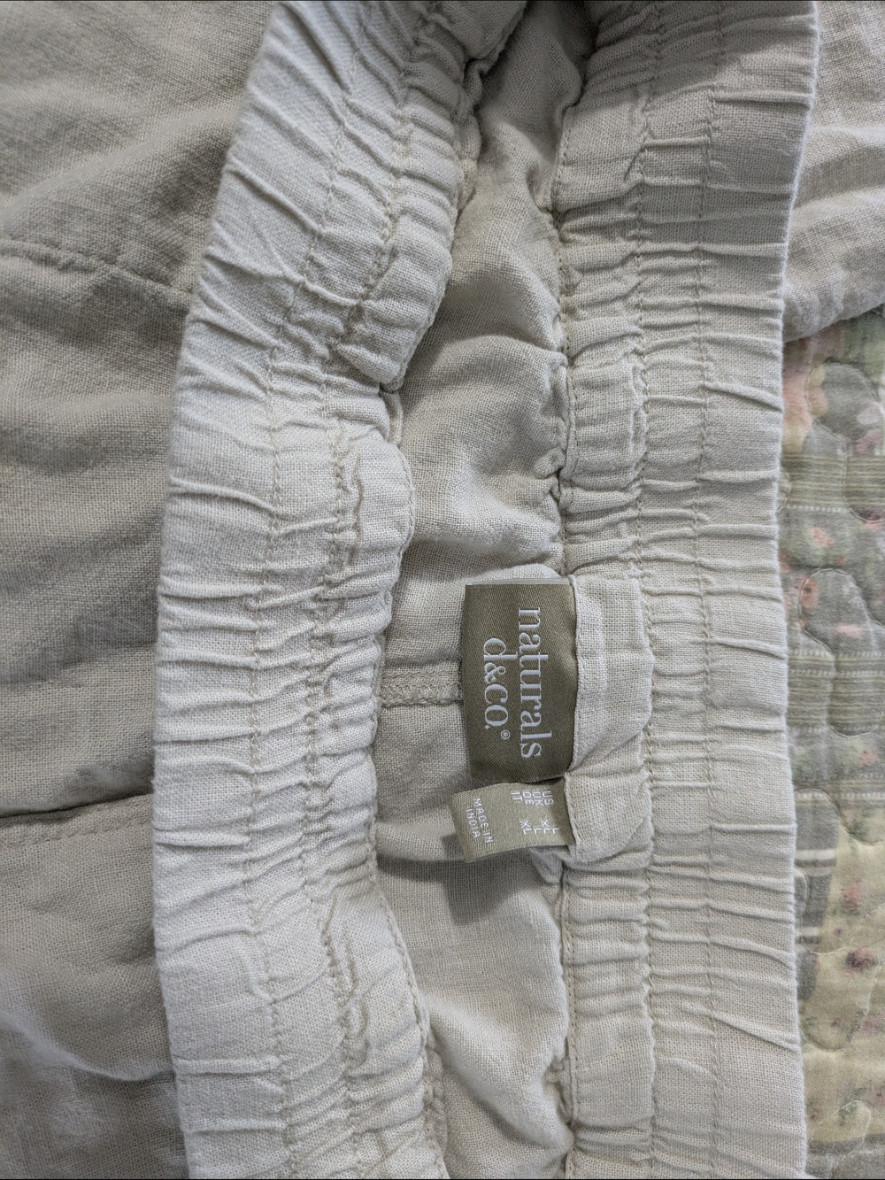 naturals d&co. Light Beige Elastic Waist Skirt